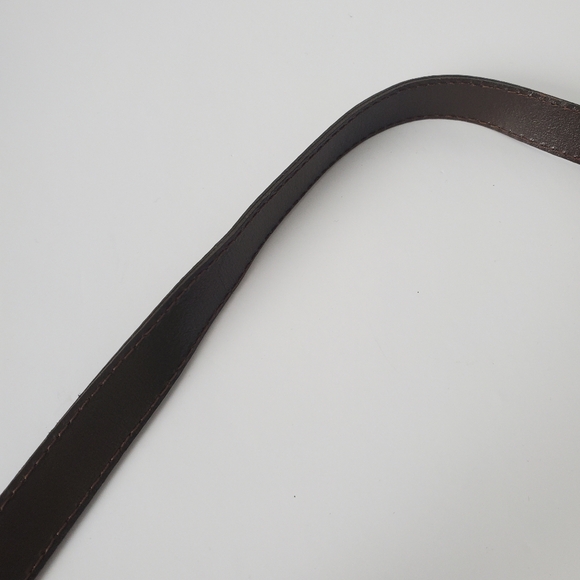 Metallic Brown Leather Crossbody Bag Purse Various Pockets - Picture 8 of 14